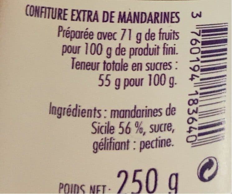 La Cour d'Orgères Mandarines de Sicile packshot