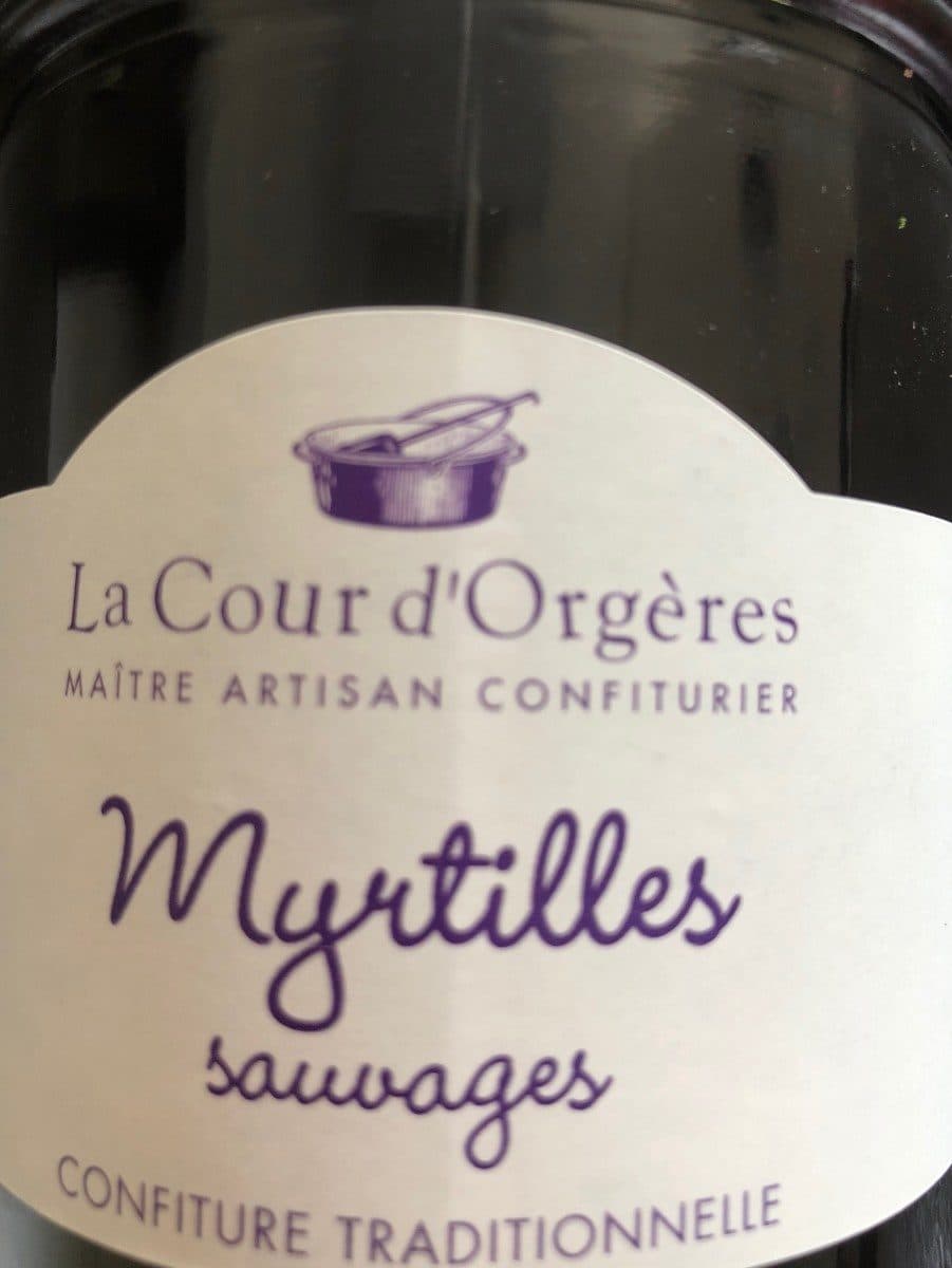 La Cour d'Orgères Myrtilles sauvages packshot