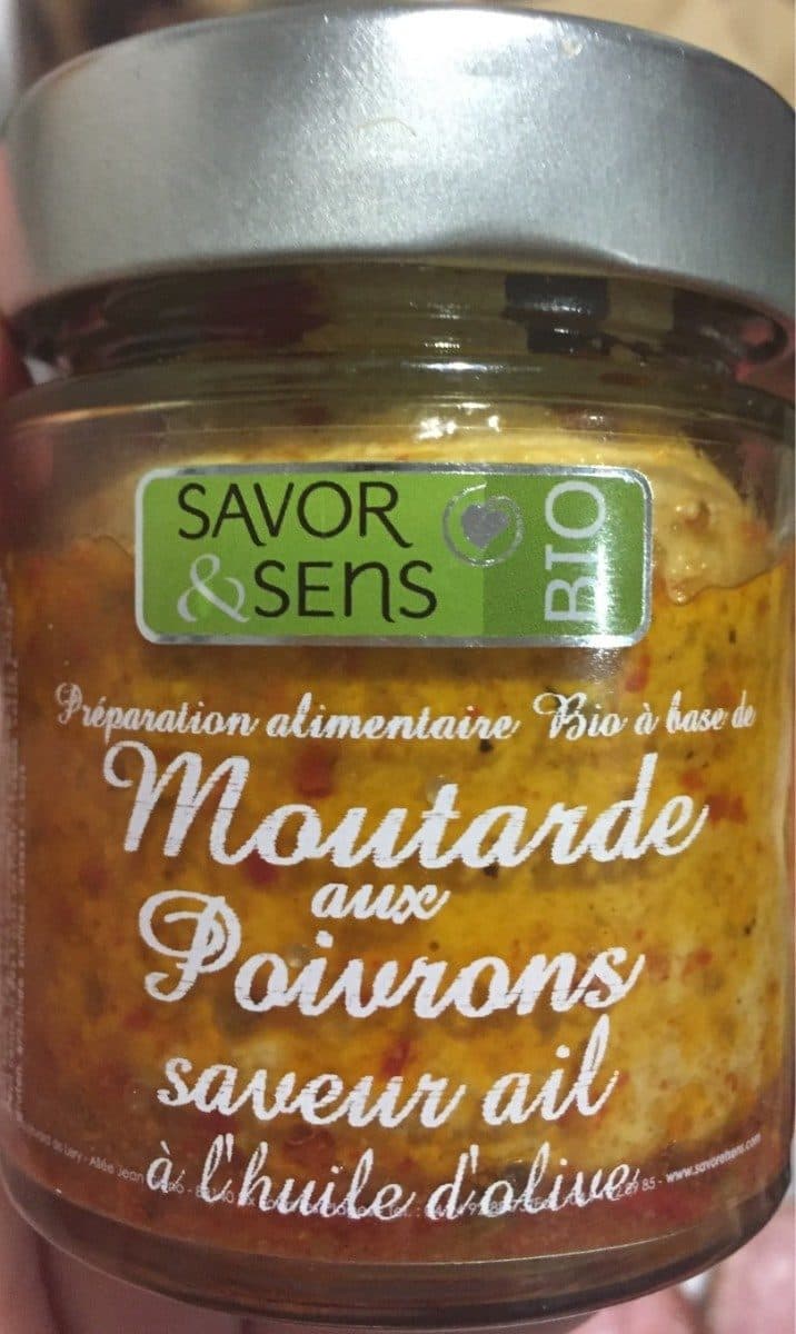 Saveur & Sens Moutarde aux poivrons saveur ail packshot
