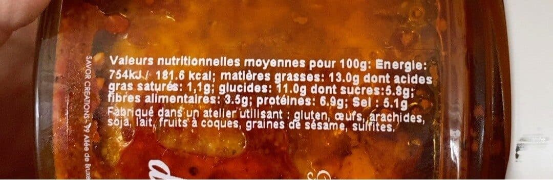 Savor & Sens Moutarde Bio au piment d'Espelette packshot