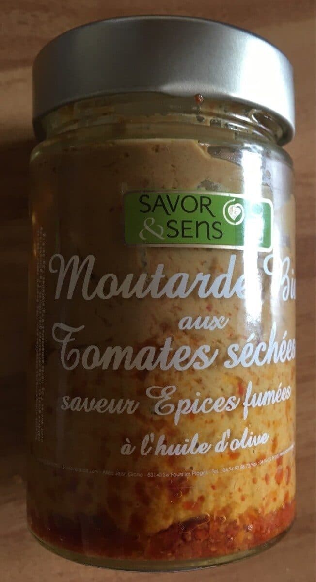 Savor & Sens Moutarde Bio Tomates Séchées packshot