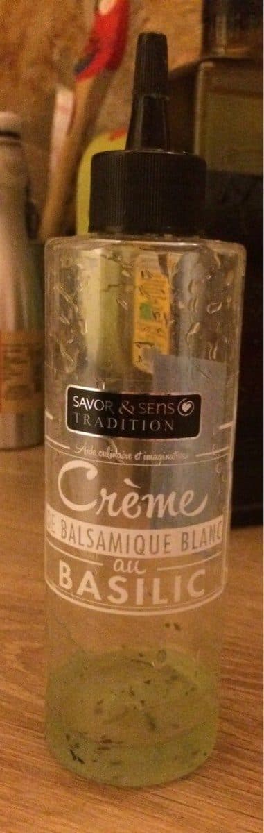 Savor & Sens Tradition Crème Balsamique Blanc Saveur Basilic - 200 ML packshot