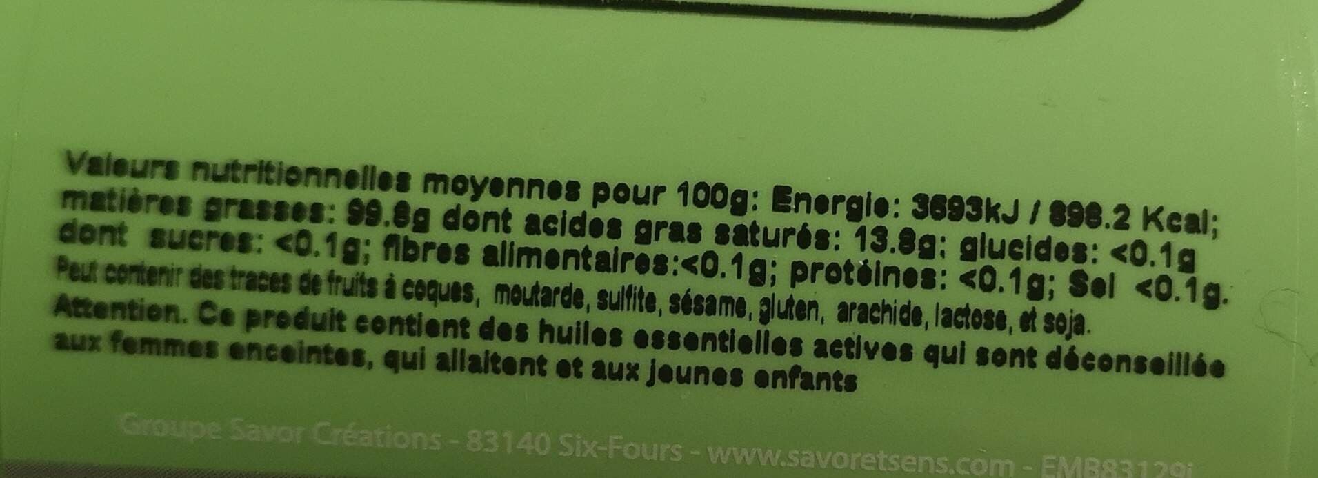 Savoir et Sens Huile D'olive Saveur Basilic Pignon packshot