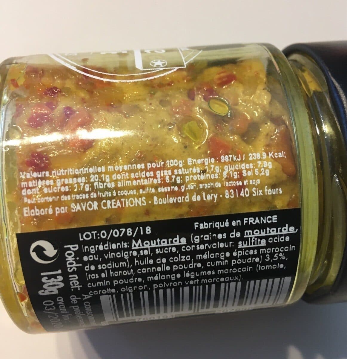 Savor & Sens Tradition Moutarde orientale packshot