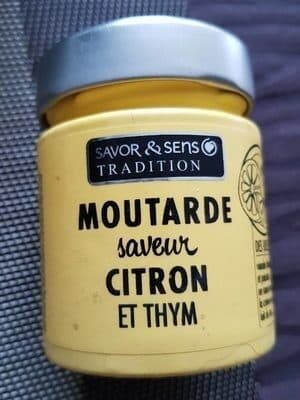 Savora Moutarde Saveur Thym Et Citron - 130G packshot