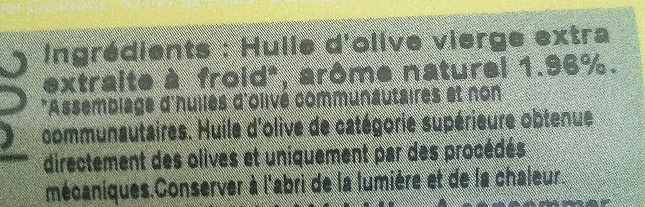 Savor & Sens Tradition Huile D'olive Saveur Yuzu Et Basilic Thaï packshot