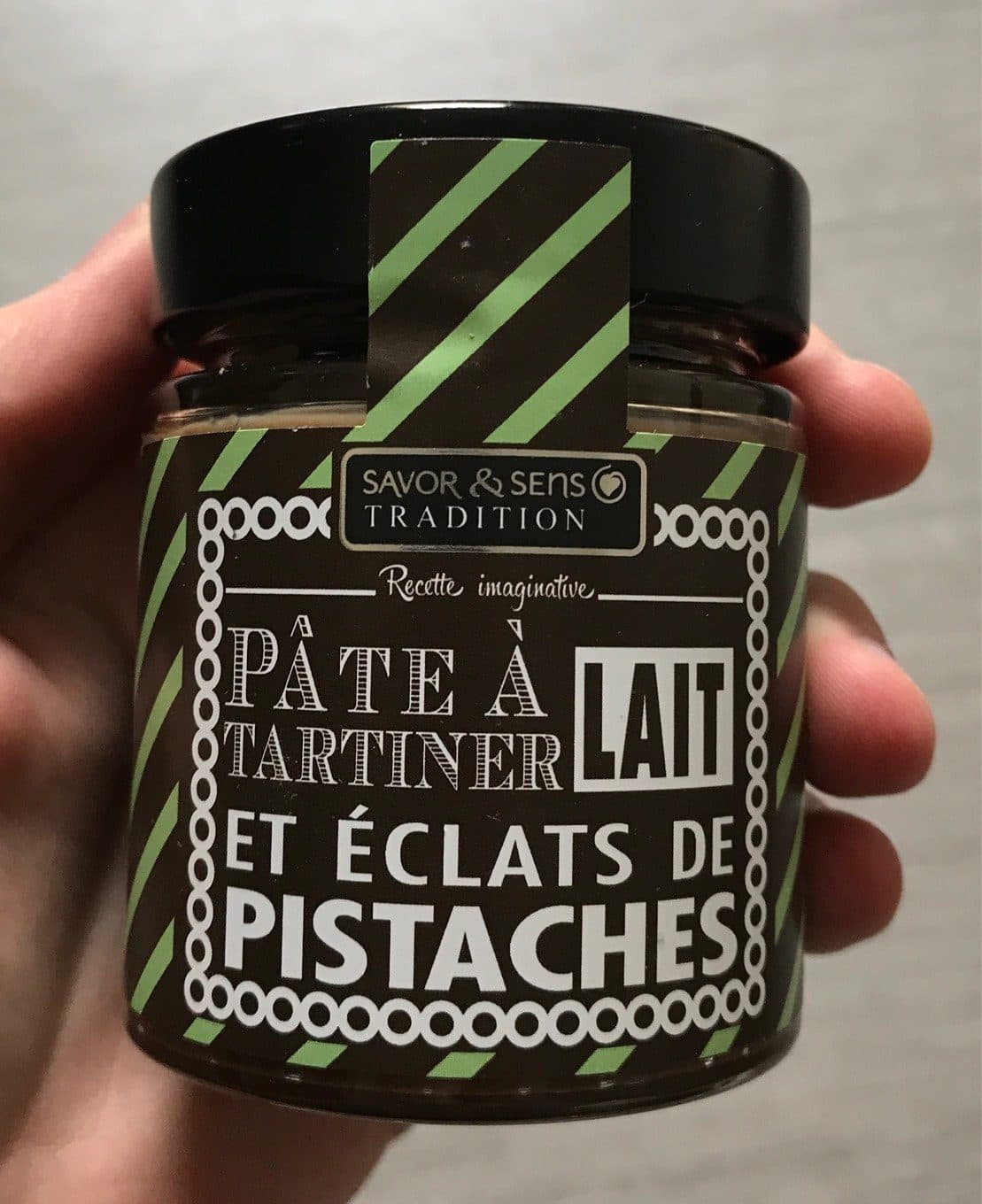 Savor & Sens Tradition Pâte à tartiner Lait et éclats de pistache packshot