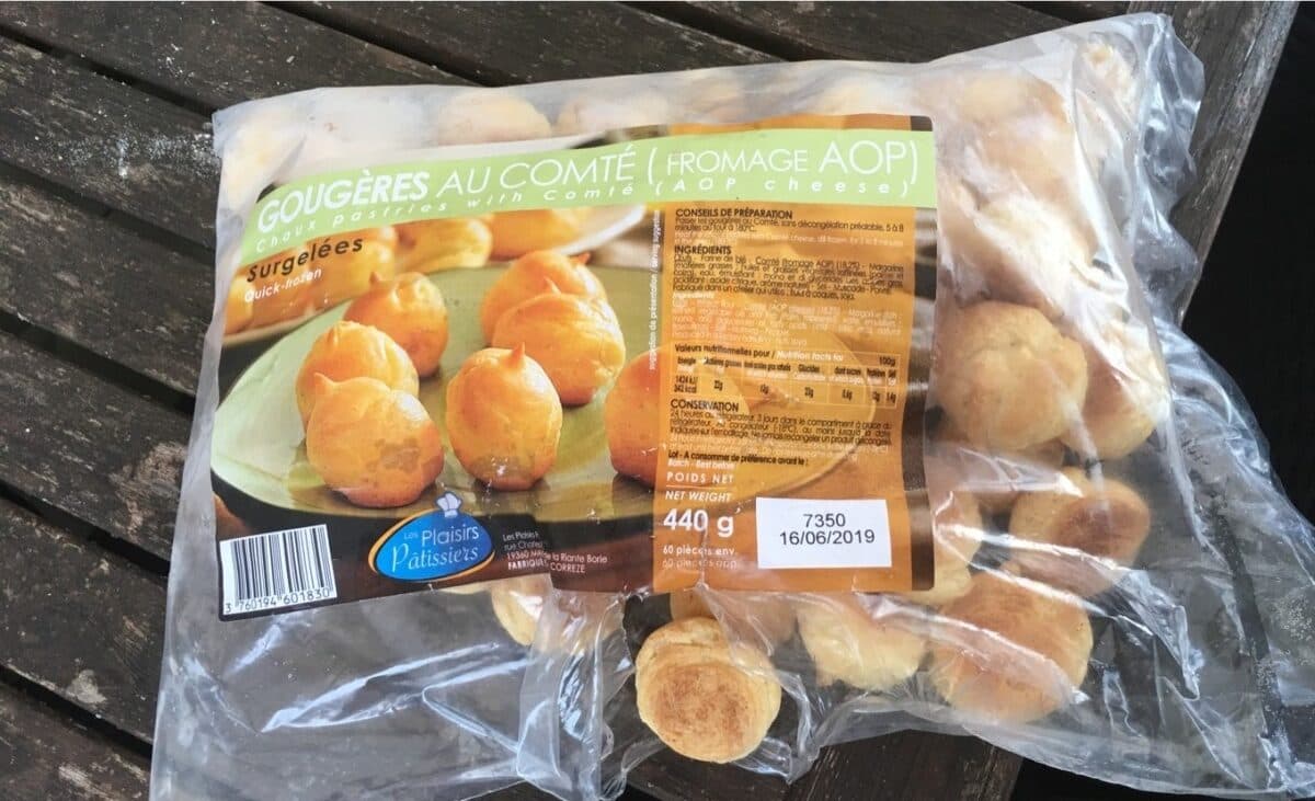 Les Plaisirs pâtissiers Gougères au comté packshot