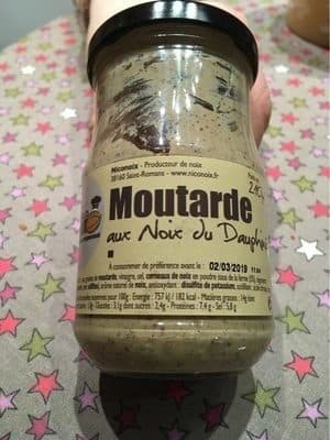 Niconoix Moutarde aux Noix du Dauphiné packshot