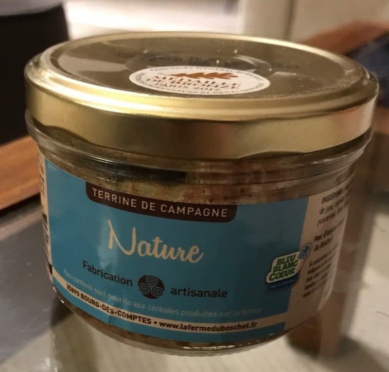 La Ferme du Boschet Terrine de Campagne Nature packshot