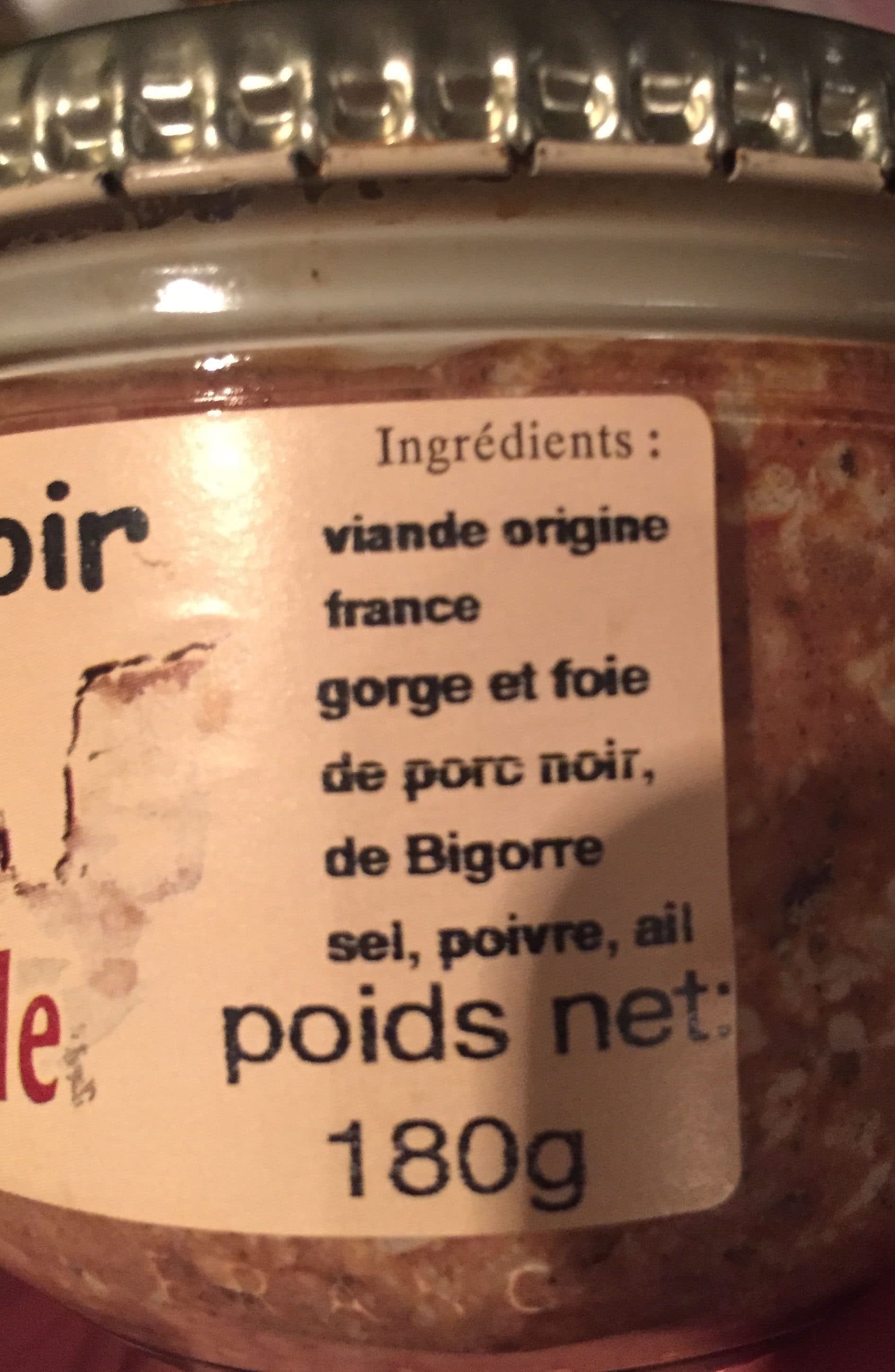 Conserverie Artisanale Paté de porc noir de Bigorre packshot