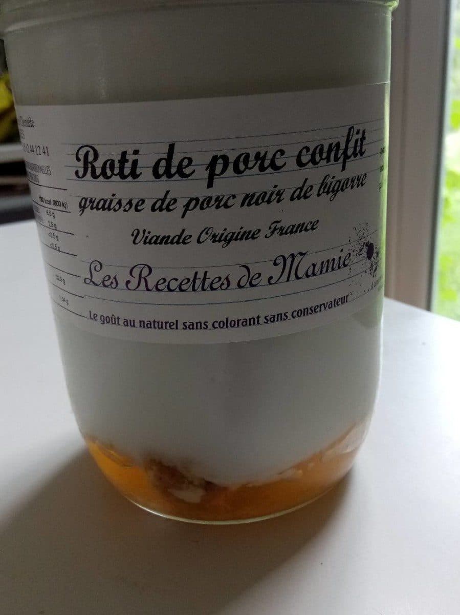 Les recettes de mamie Roti de porc confit packshot