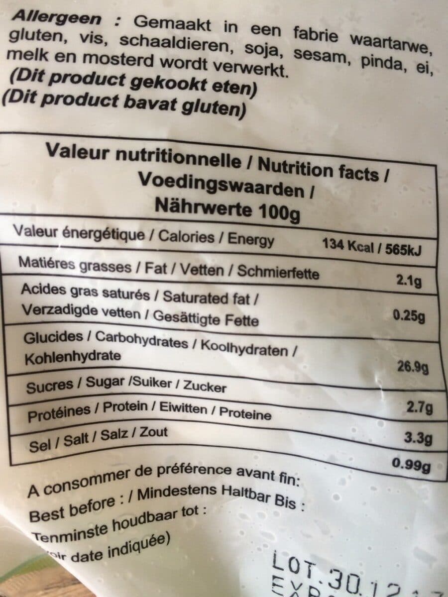 Open Food Facts Samossas aux legumes packshot