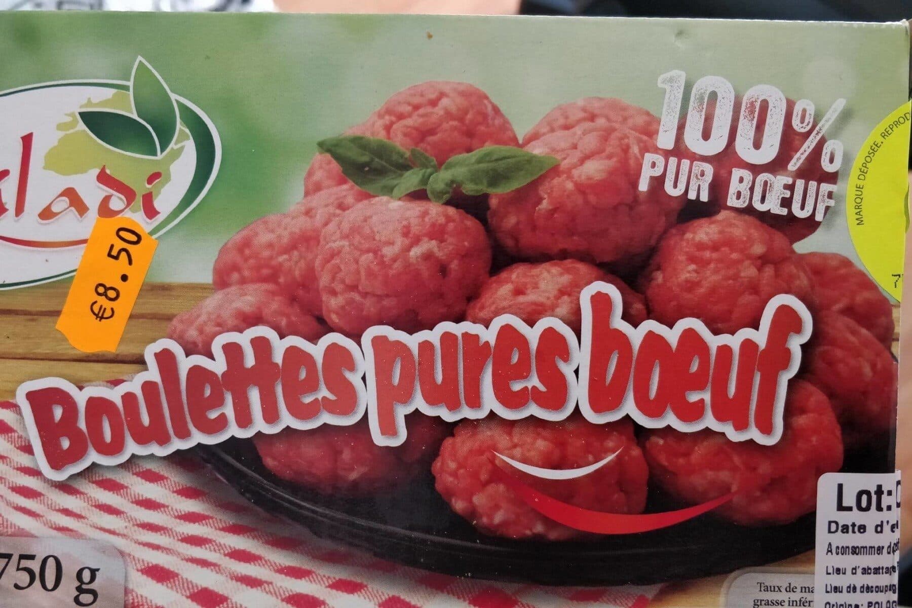 Open Food Facts Boulettes pures boeuf packshot