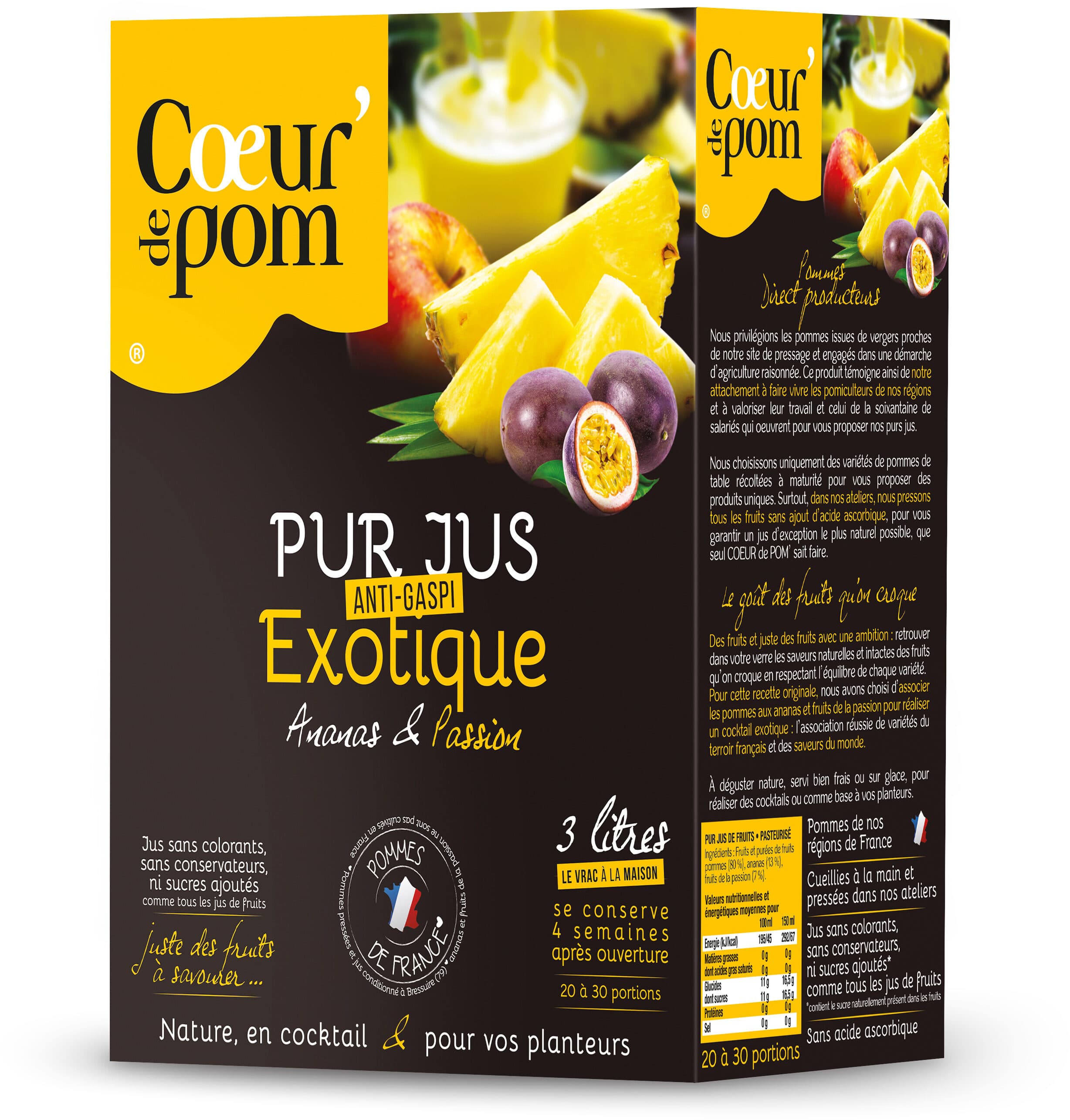 Cœur de Pom Pur Jus Exotique BIB packshot