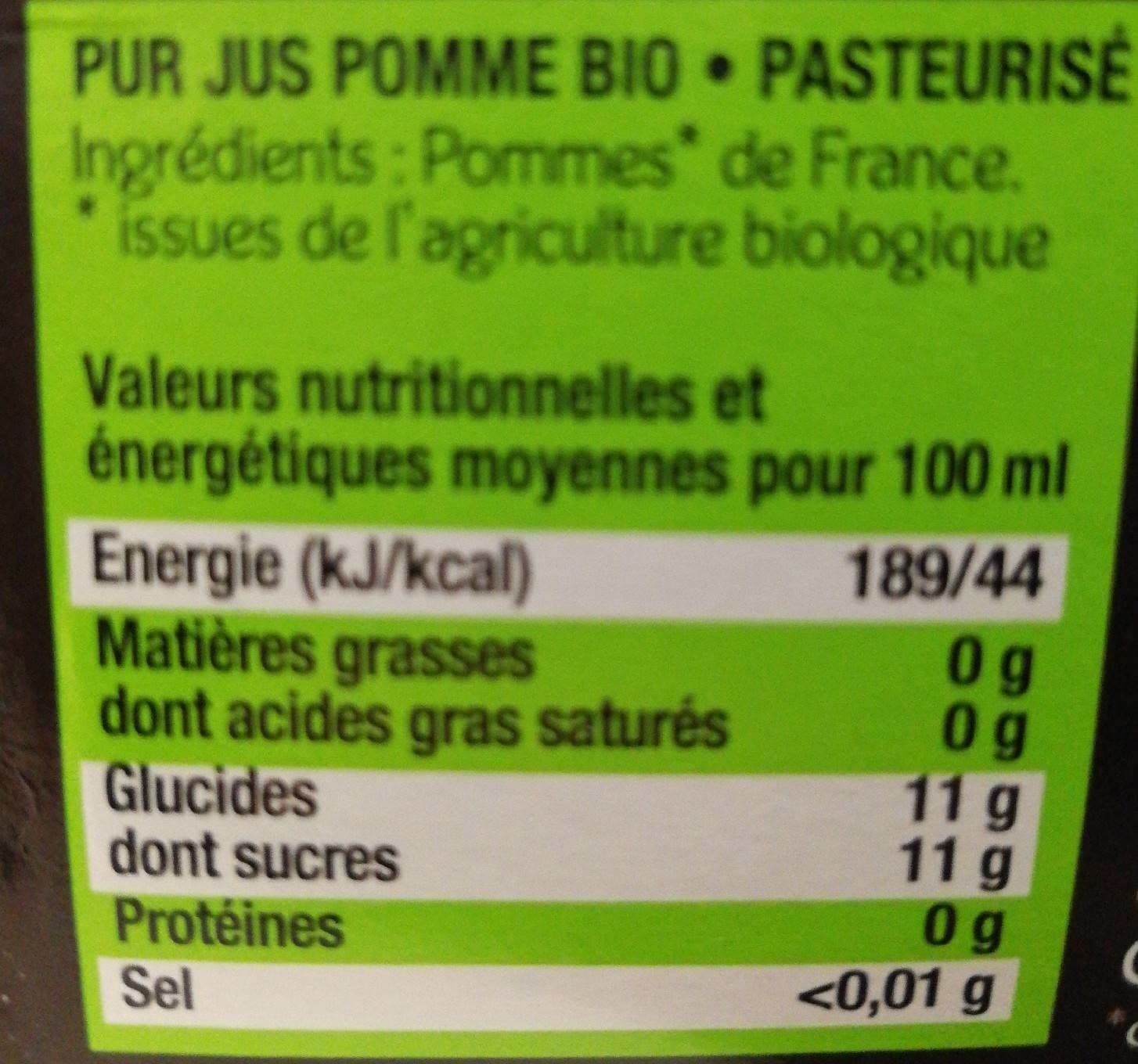 Cœur de Pom' Pur Jus Pomme BIO BIB 3 Litres packshot