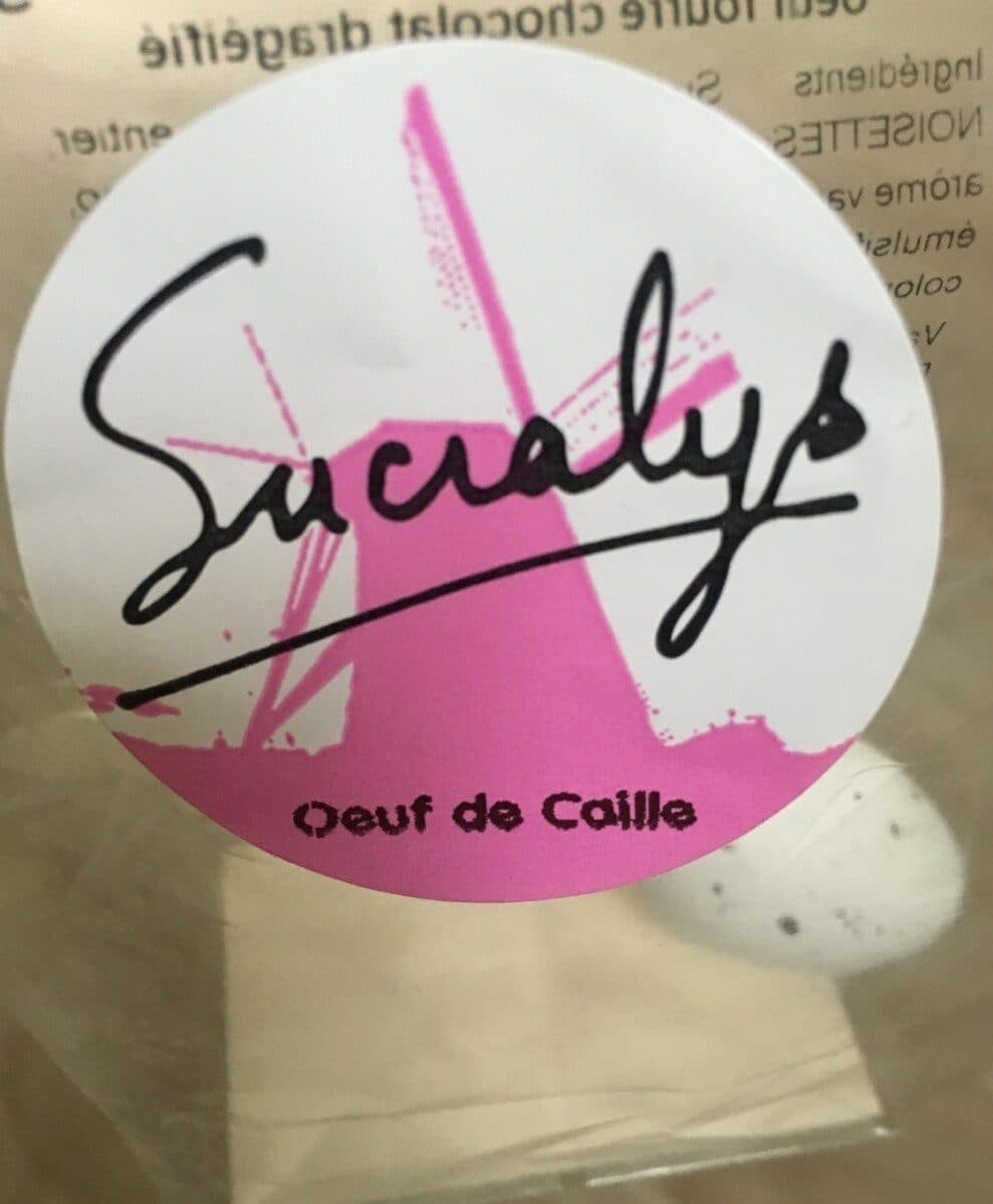 Sucralys Oeuf en chocolat packshot