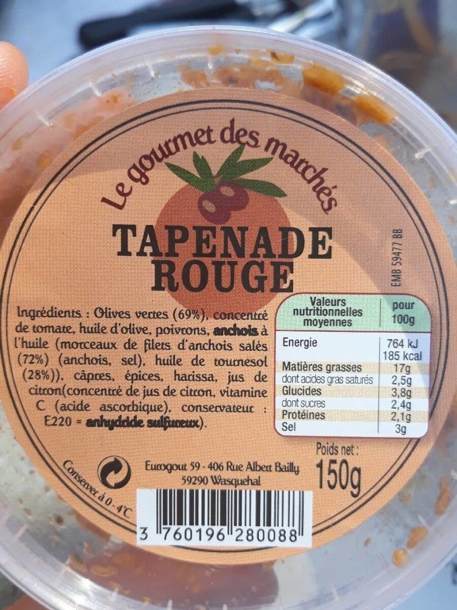 Open Food Facts Tapenade rouge packshot
