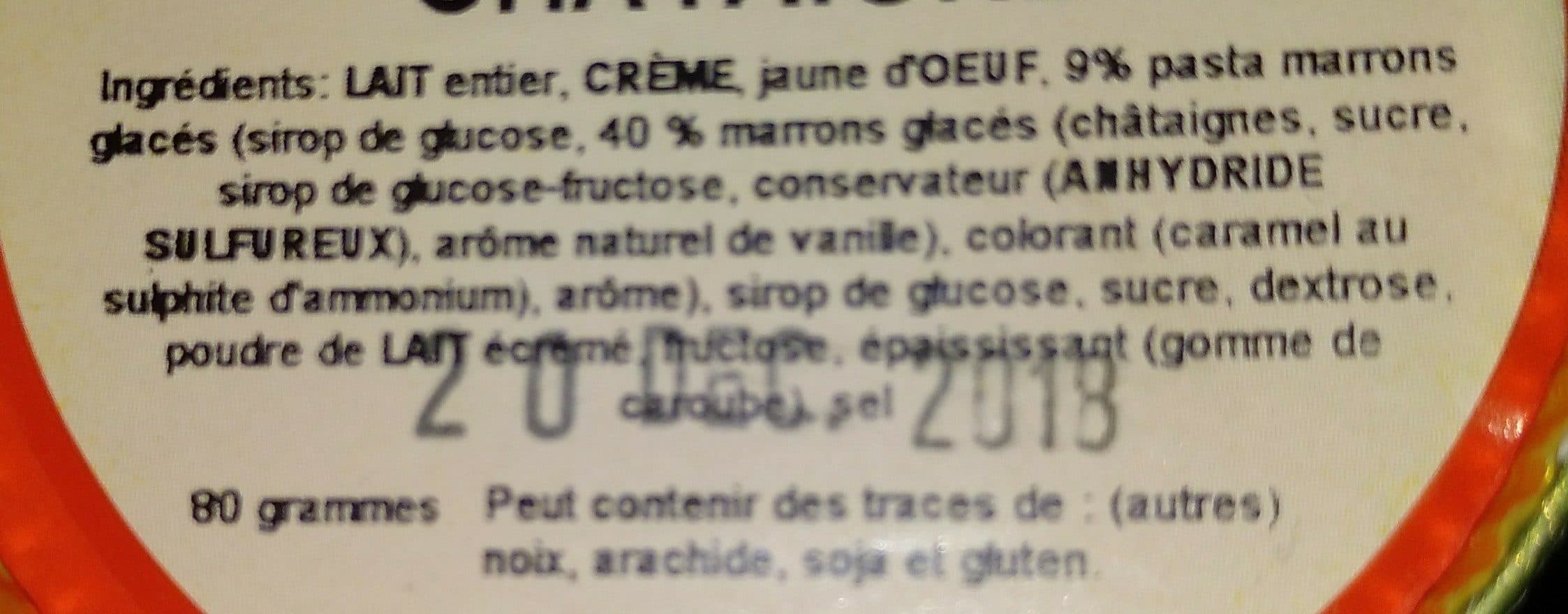 Open Food Facts Glace à la noisette packshot