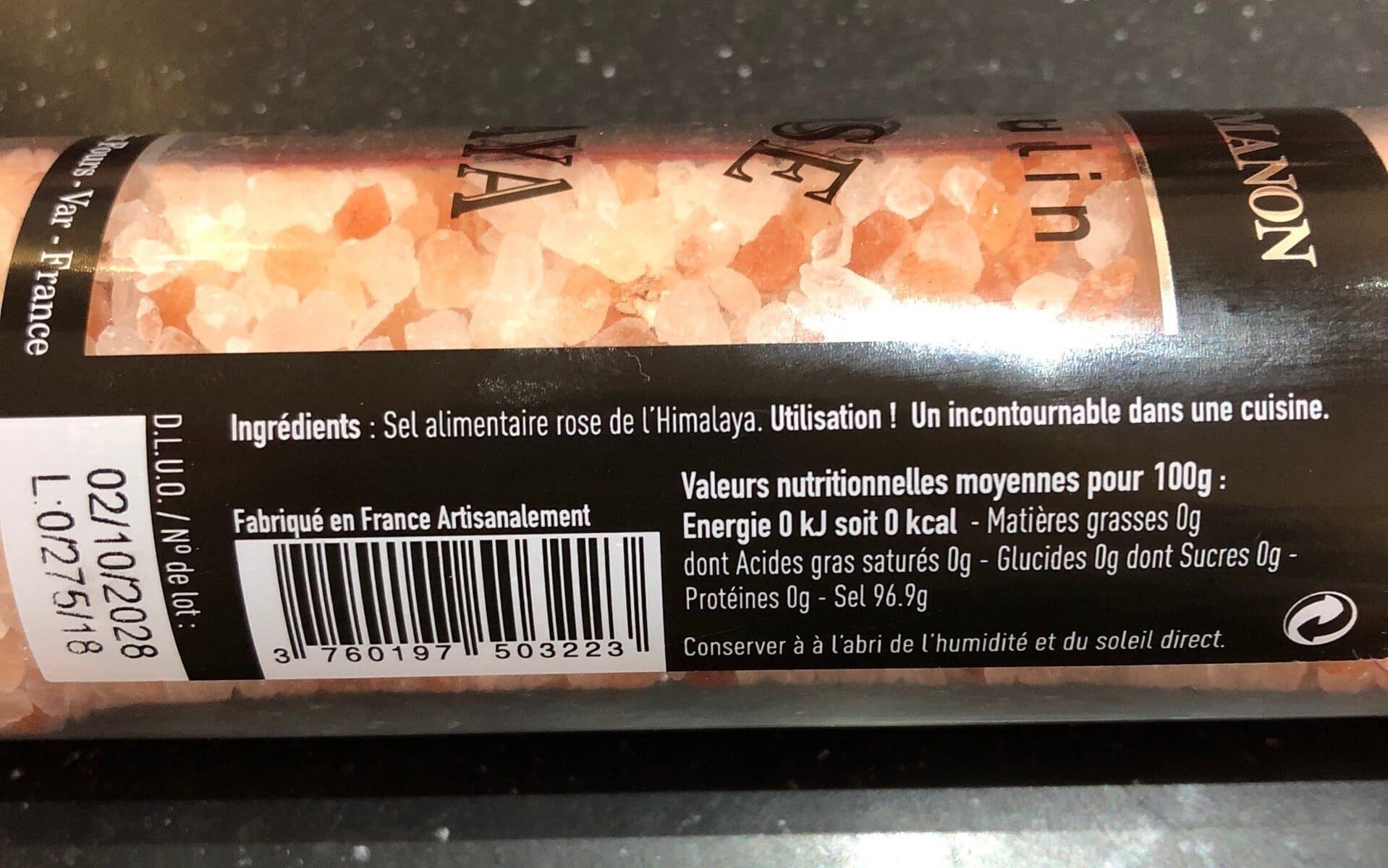 Les Bastides de Manon Sel rose de l'hymalaya packshot