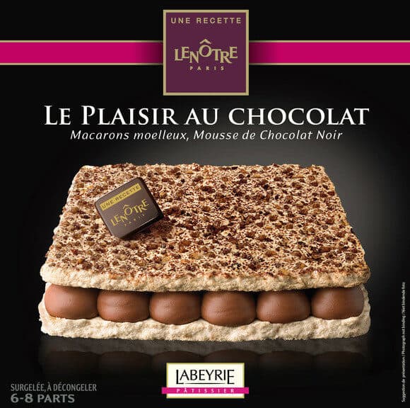 Labeyrie Plaisir au chocolat, macaron moelleux, mousse chocolat noir packshot
