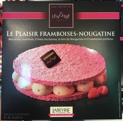 Lenôtre Le plaisir Framboises-Nougatine packshot