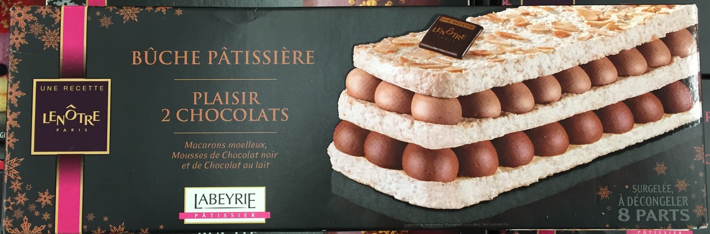 Lenôtre Bûche pâtissière : plaisir 2 chocolats packshot