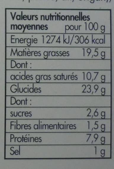 Toupargel 6 Paniers Emmental Chorizo - surgelé 480 g packshot