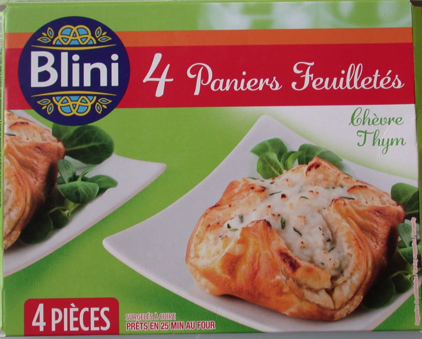 Blini Panier Feuilleté Chèvre Thym packshot
