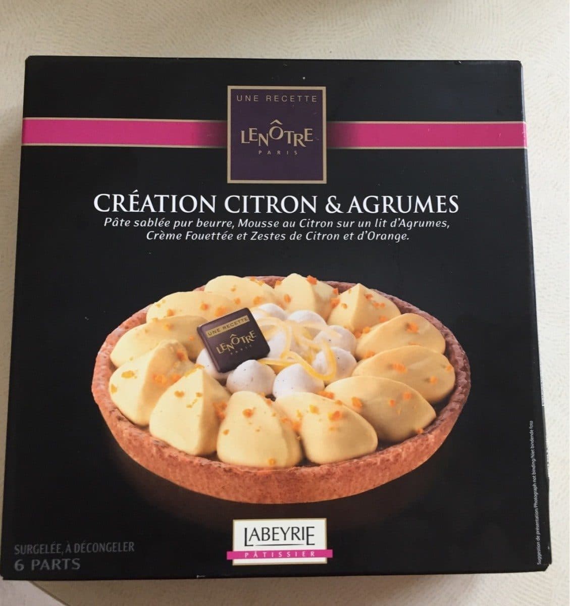 Labeyrie Creation citron&agrumes packshot
