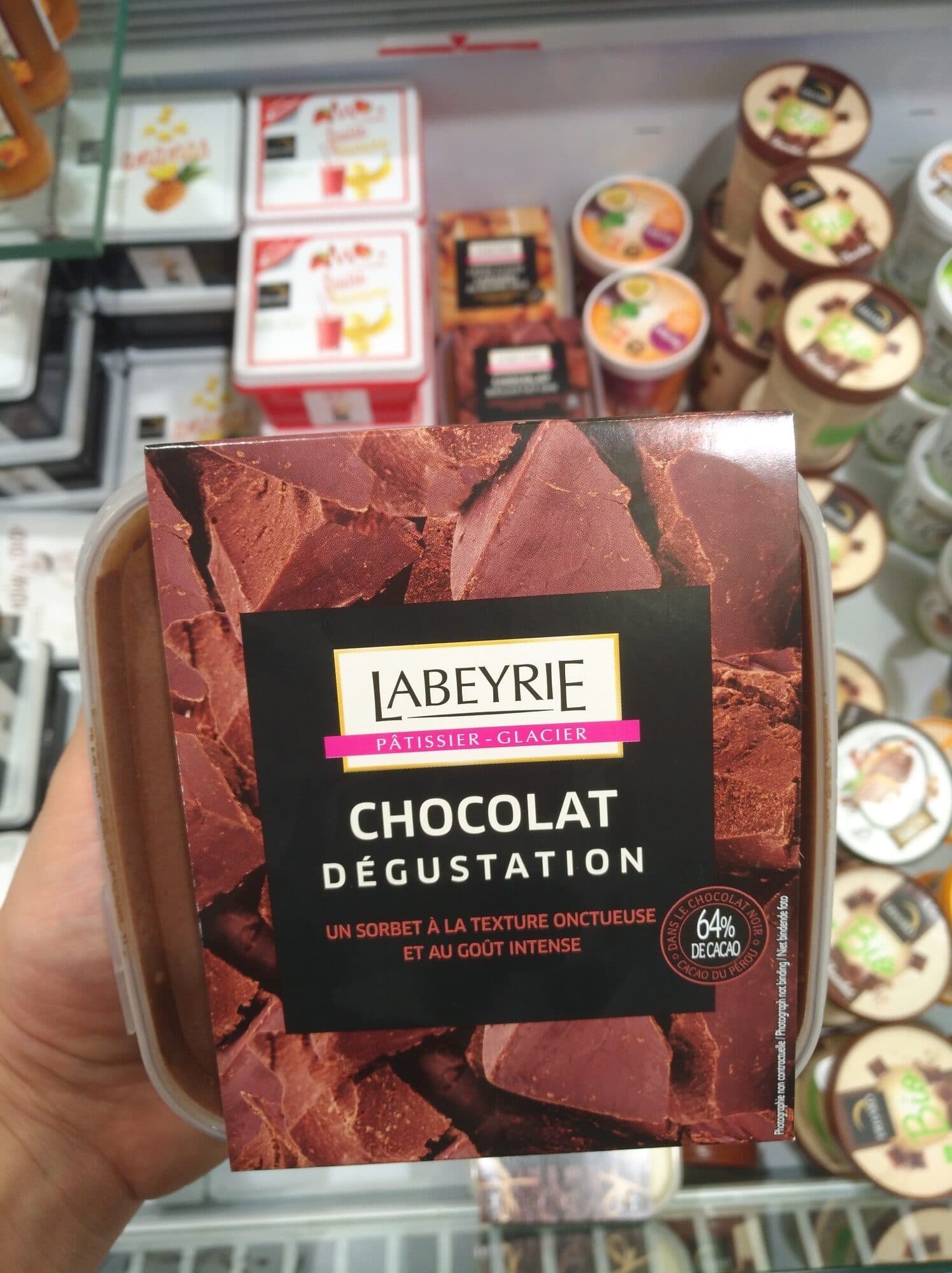 Labeyrie Sorbet Chocolat Dégustation packshot