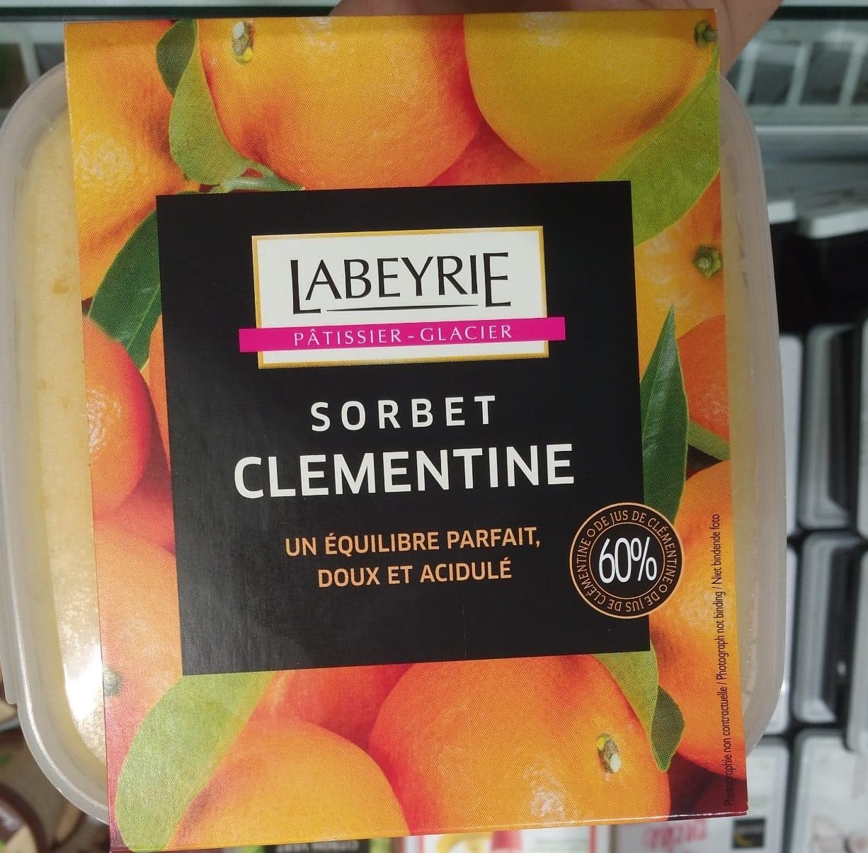 Labeyrie Sorbet Clémentine packshot