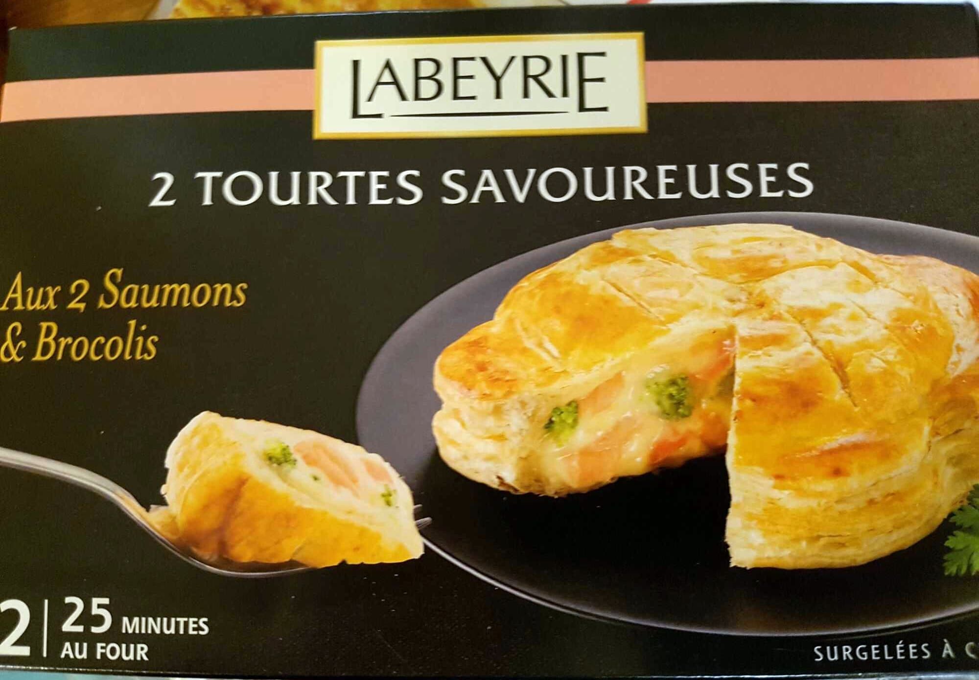 Labeyrie 2 tourtes savoureuses aux 2 saumons & brocolis packshot