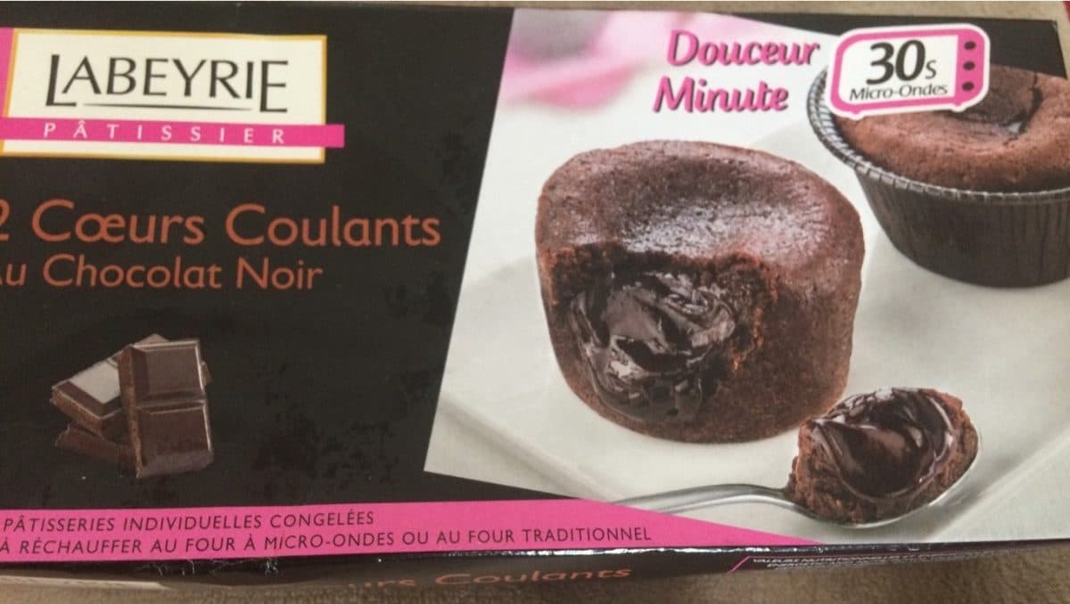 Labeyrie 2 Cœurs Coulants au Chocolat Noir packshot