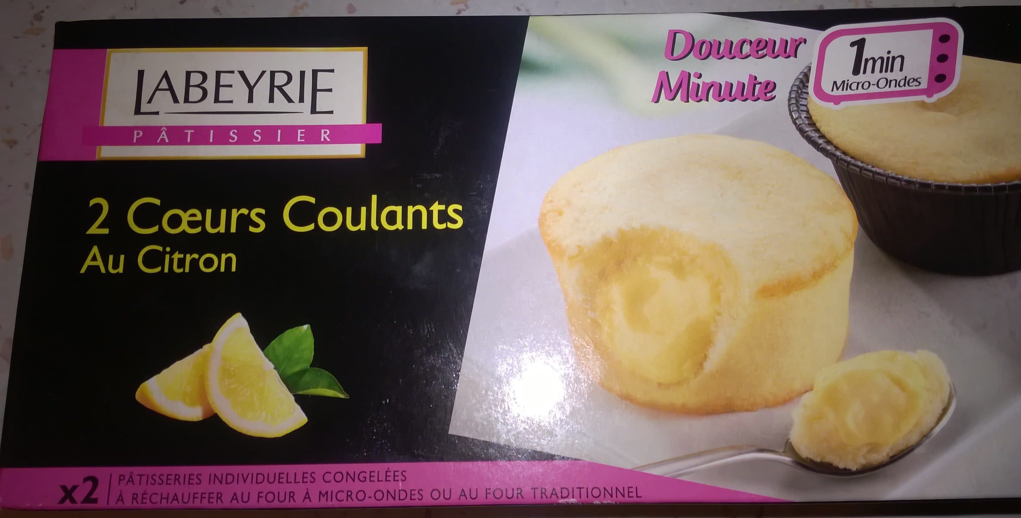 Labeyrie 2 Cœurs Coulants au Citron packshot