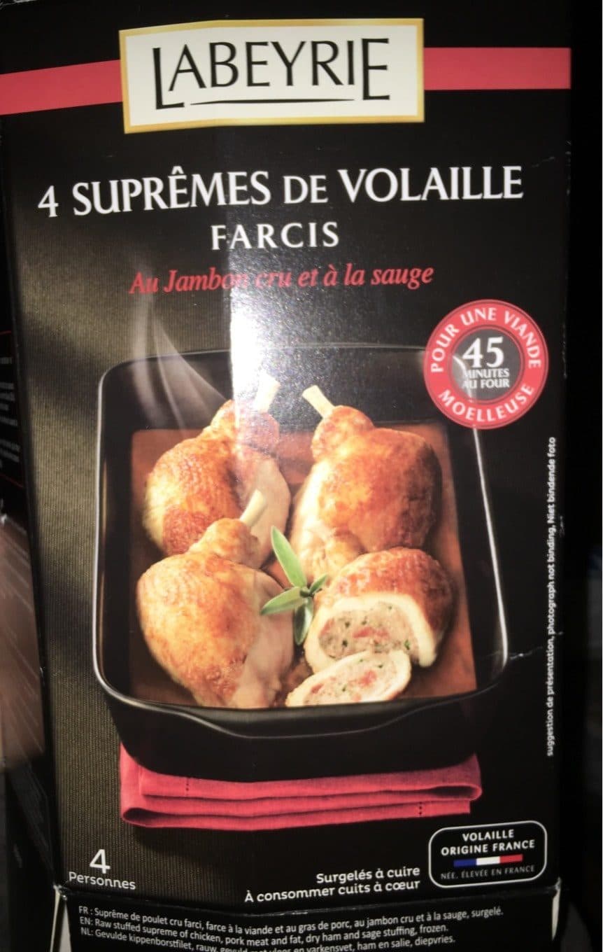 Labeyrie Supreme de volaille farcis packshot