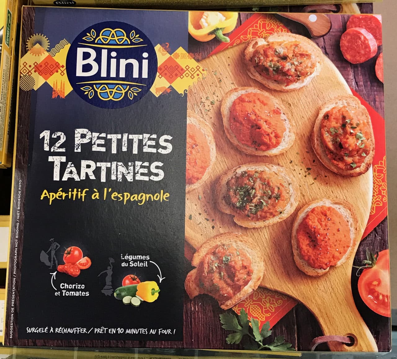 Blini 12 Petites Tartines apéritif à l'Espagnole packshot