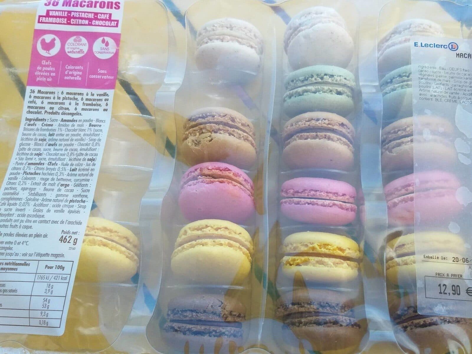 E.Leclerc 36 macarons a la francaise packshot