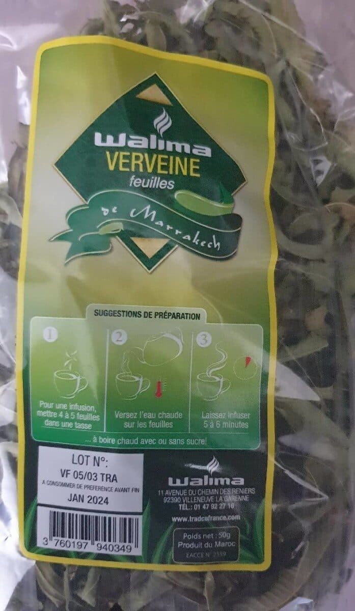 Walima Verveine feuilles packshot
