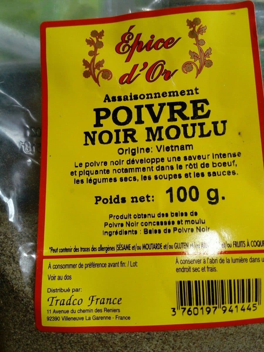 Epice d'Or Poivre noir moulu packshot