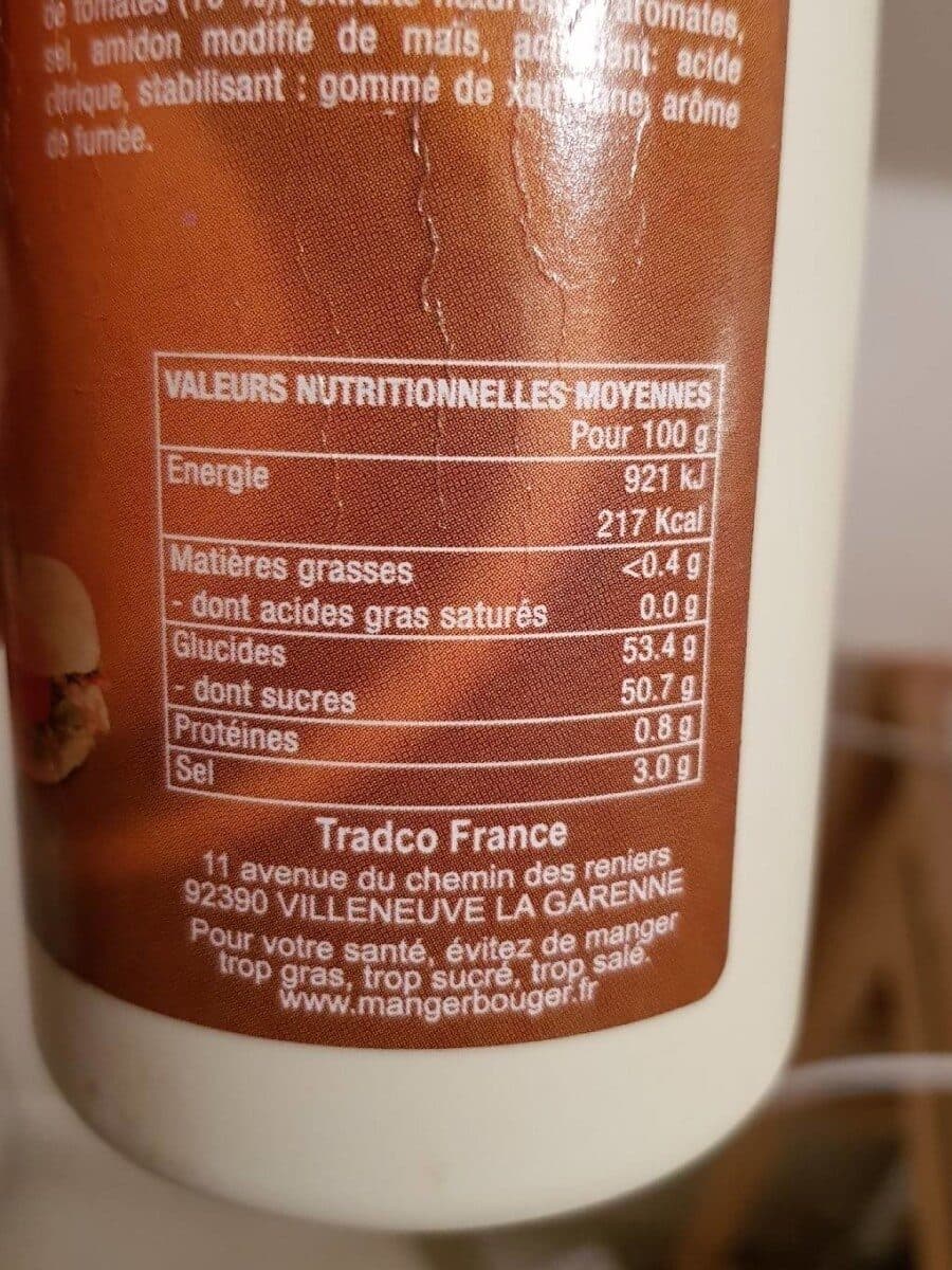 Tradco France Sauce barbecue packshot