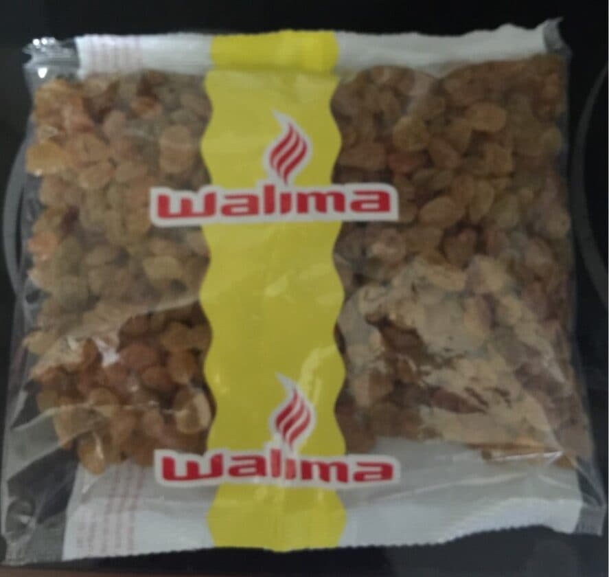 Walima Raisins secs golden packshot