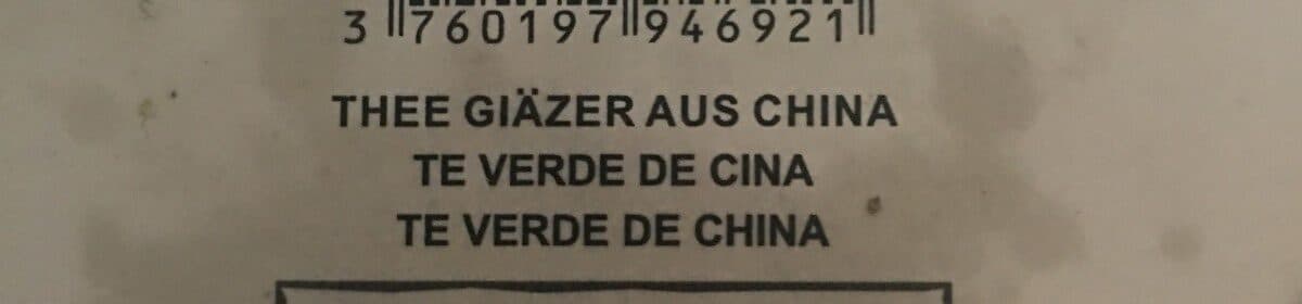 Tradco France Walima thé vert de Chine packshot