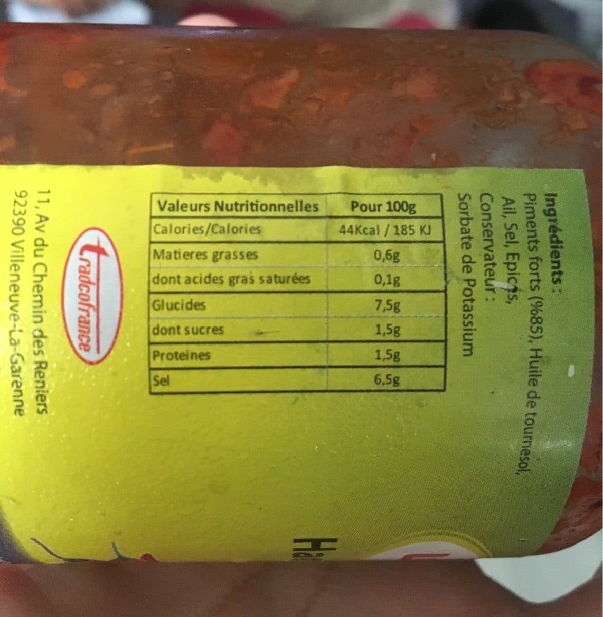 Tradco France Harissa Berbère packshot