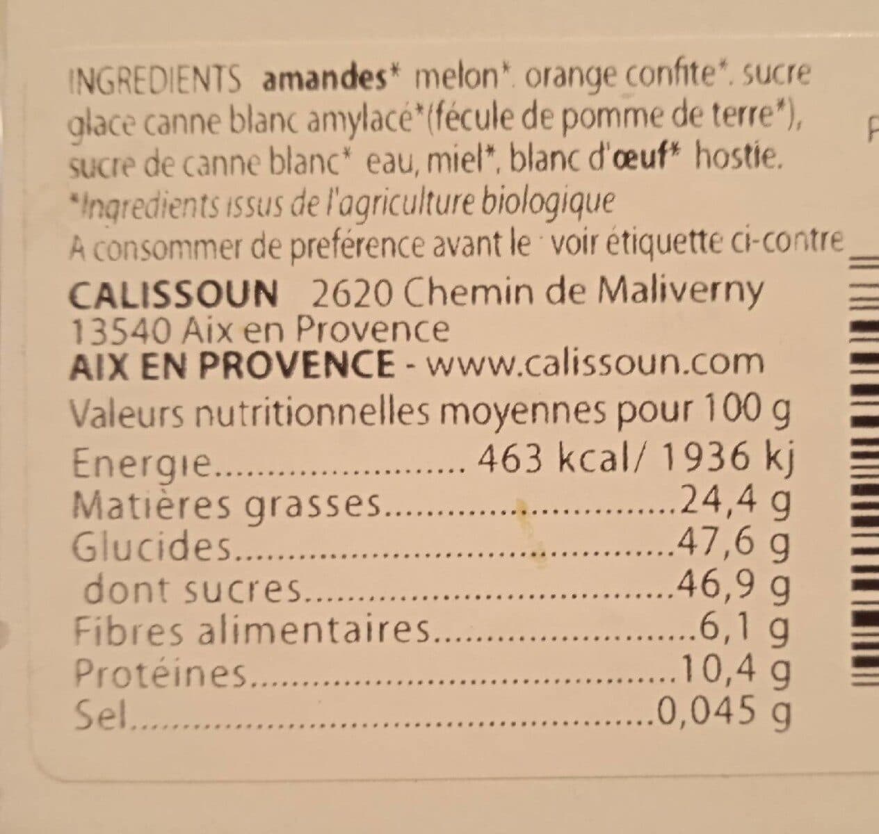 Calissoun Calissons d'Aix packshot