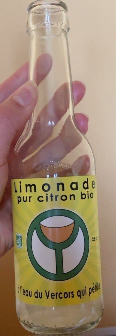 Open Food Facts Limonade pur citron bio packshot