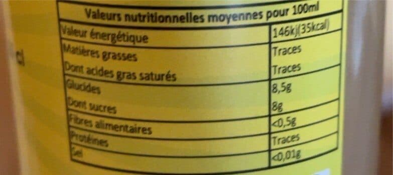 Open Food Facts Limonade pur citron bio packshot