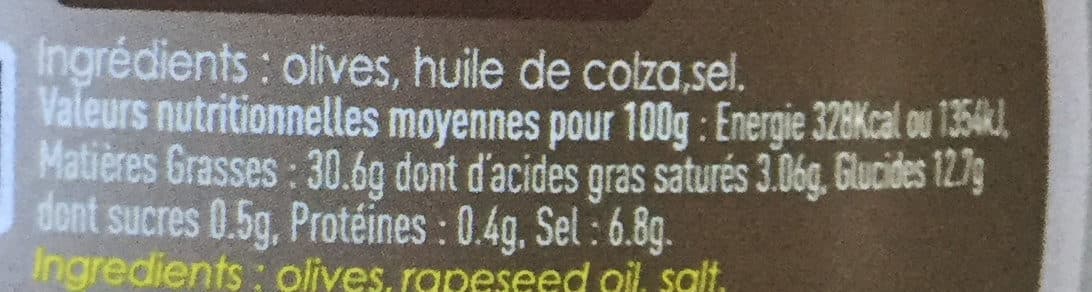 Son'Olive Olive noire à la grecque packshot