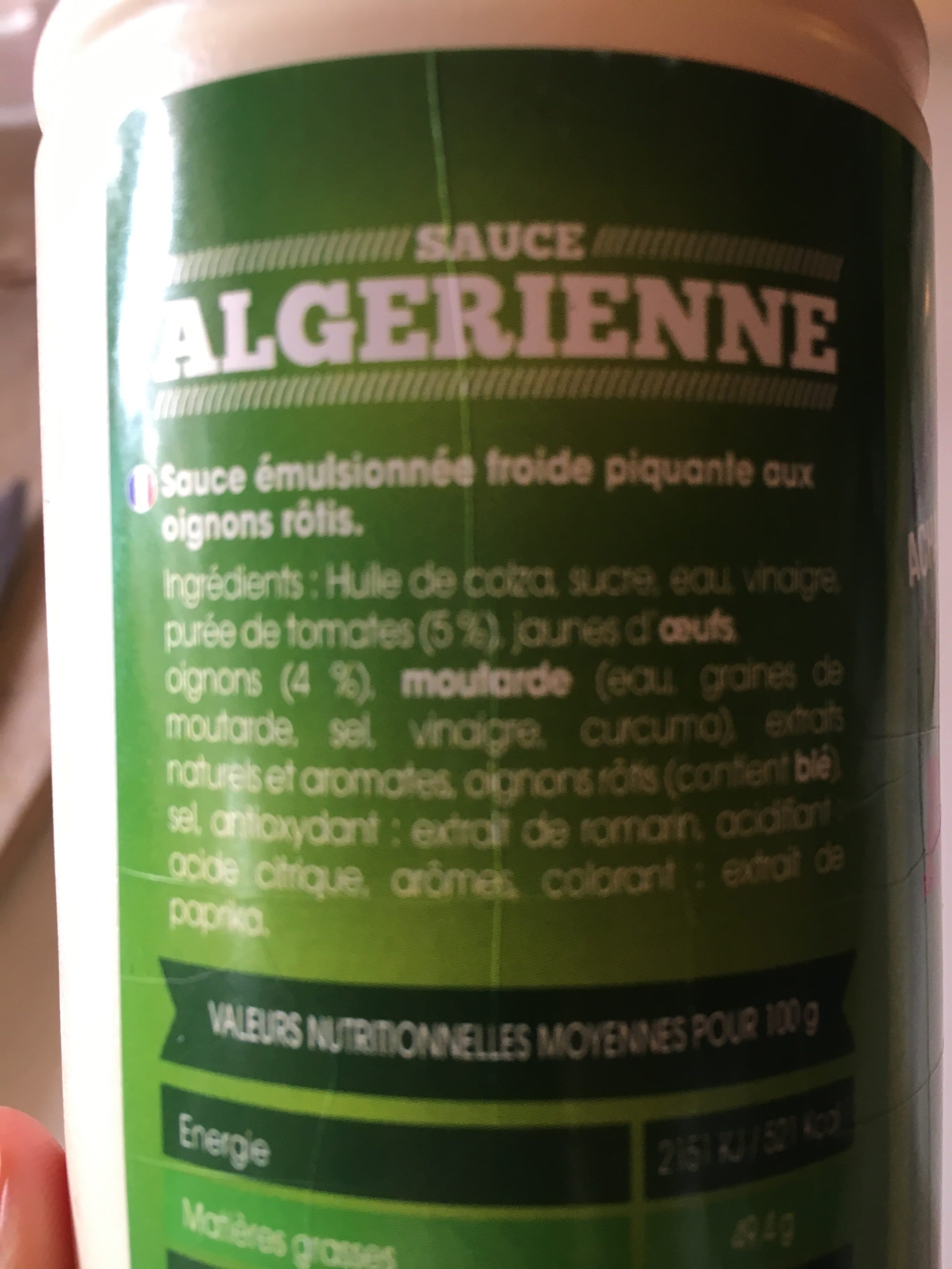 Shamsy Sauce Algérienne packshot