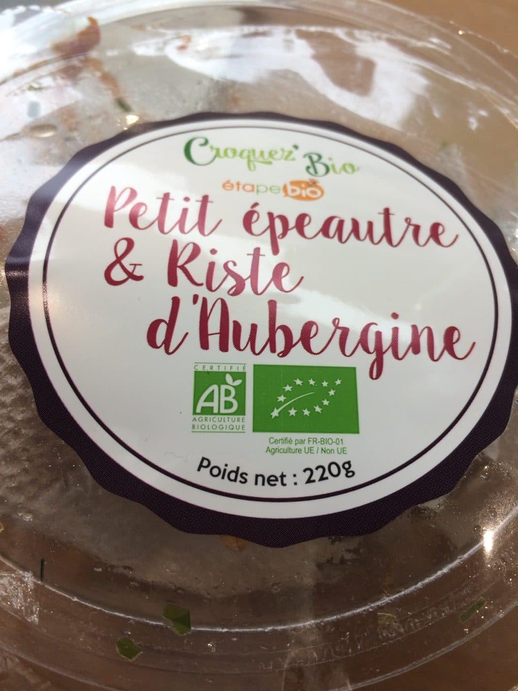 Croquez Bio Petit epeautre et riste d’aubergine packshot